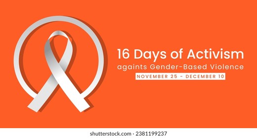 16 Days of Activism against gender based violence is observed every year from November 25 to December 10 all across the world. Vector illustration