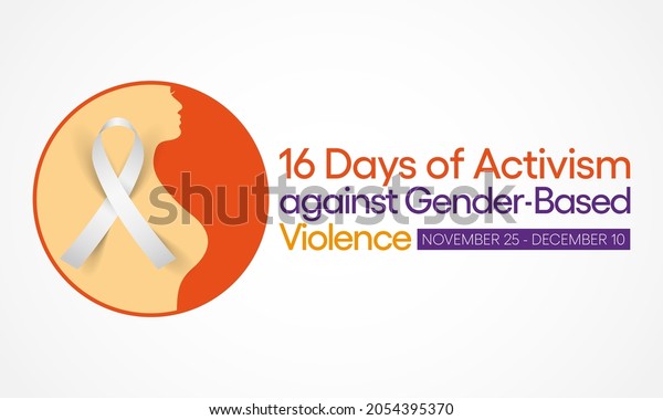 16 Days Activism Against Gender Based Stock Vector (Royalty Free ...