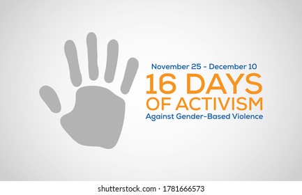 16 Days of Activism Against Gender-Based Violence is an international campaign to challenge violence against women and girls. The campaign runs every year from 25 November to 10 December.