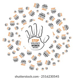 16 Days of Activism are observed to raise awareness of gender-based violence During the month of November 25 through December 10. Banner poster, flyer and background design template. Vector.