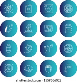  16 decent icon sheet of universal
