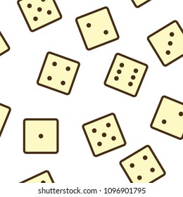 1-6 dices seamless pattern