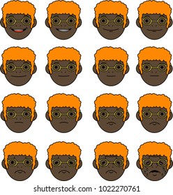 16 facial expression sets cool glasses man.eps
This is a vector illustration.