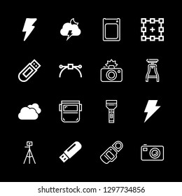 16 flash icons with light meterin and welder in this set