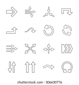 16 flat modern arrows