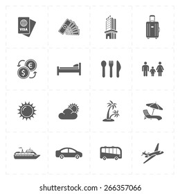 16 flat travel company icons