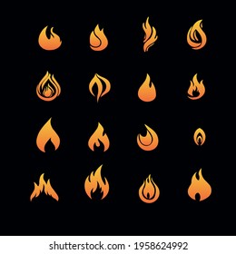 16 Gradient Fire Vector collection