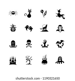 16 Halloween icons
