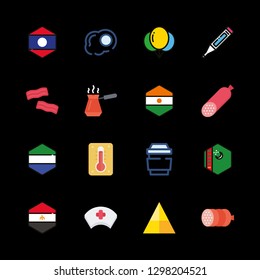 16 hot icons with turkmenistan and bacon in this set