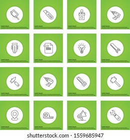 16 icon set of Universal  for your website and project
 