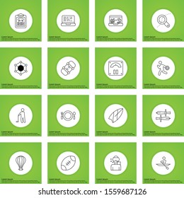 16 icon set of Universal  for your website and project
 