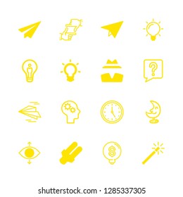 16 imagination icons with mind gears and moon space toy in this set