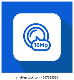 16 megapixel camera vector icon