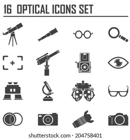 16  Optical icon set