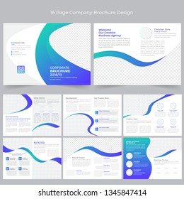 16 page business brochure design