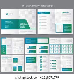16 Page Company Profile Design