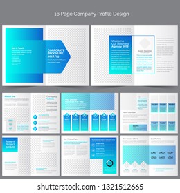 16 Page Company Profile Design