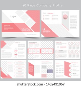 16 Page Company Profile Design Template