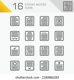 16 set of sticky notes for your business