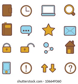 16 sets of web icons for websites and others