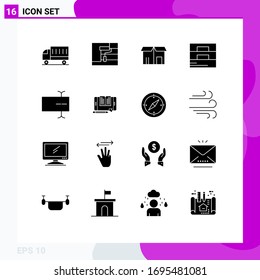 16 Solid Glyph concept for Websites Mobile and Apps cursor; man; tool; fashion; shopping Editable Vector Design Elements