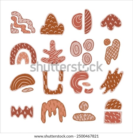 16 Terra Cotta Shapes Set