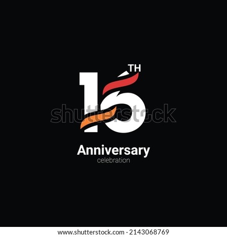 16 Th Anniversary Celebration Vector Template Design Illustration