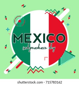 16 th of September. Happy Independence day! Viva Mexico! Abstract Geometry Modern Background 