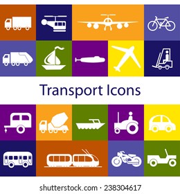 16 Transport Icons (Vector)