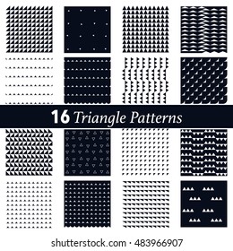16 triangle patterns  , geometry patterns