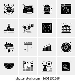 16 Universal Business Icons Vector. Creative Icon Illustration to use in web and Mobile Related project.