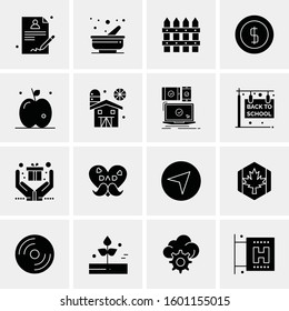 16 Universal Business Icons Vector. Creative Icon Illustration to use in web and Mobile Related project.
