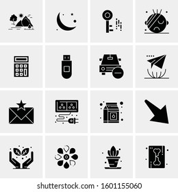 16 Universal Business Icons Vector. Creative Icon Illustration to use in web and Mobile Related project.