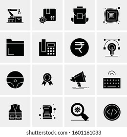 16 Universal Business Icons Vector. Creative Icon Illustration to use in web and Mobile Related project.