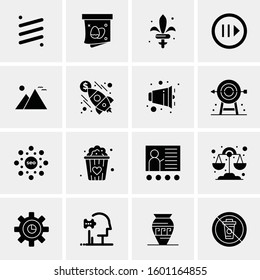 16 Universal Business Icons Vector. Creative Icon Illustration to use in web and Mobile Related project.