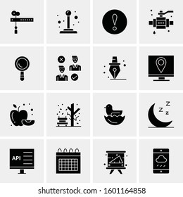 16 Universal Business Icons Vector. Creative Icon Illustration to use in web and Mobile Related project.