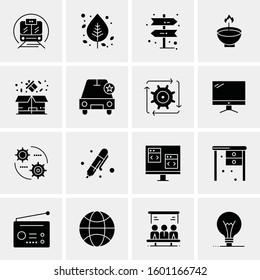 16 Universal Business Icons Vector. Creative Icon Illustration to use in web and Mobile Related project.