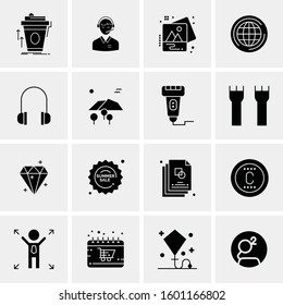 16 Universal Business Icons Vector. Creative Icon Illustration to use in web and Mobile Related project.