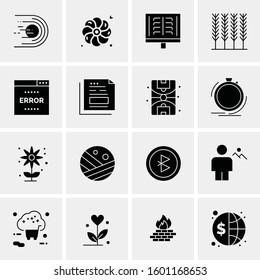 16 Universal Business Icons Vector. Creative Icon Illustration to use in web and Mobile Related project.