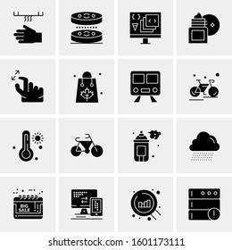 16 Universal Business Icons Vector. Creative Icon Illustration to use in web and Mobile Related project.