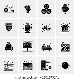 16 Universal Business Icons Vector. Creative Icon Illustration to use in web and Mobile Related project.