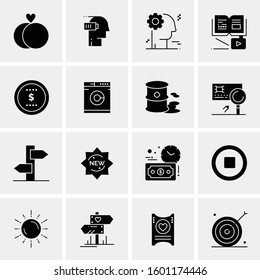 16 Universal Business Icons Vector. Creative Icon Illustration to use in web and Mobile Related project.