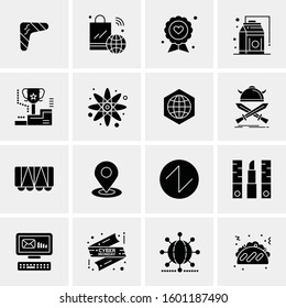 16 Universal Business Icons Vector. Creative Icon Illustration to use in web and Mobile Related project.