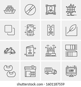 16 Universal Business Icons Vector. Creative Icon Illustration to use in web and Mobile Related project.