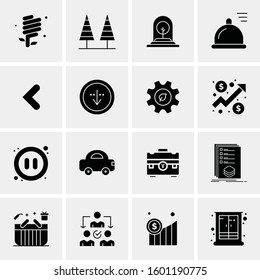 16 Universal Business Icons Vector. Creative Icon Illustration to use in web and Mobile Related project.