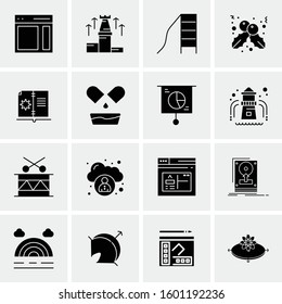 16 Universal Business Icons Vector. Creative Icon Illustration to use in web and Mobile Related project.