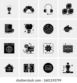 16 Universal Business Icons Vector. Creative Icon Illustration to use in web and Mobile Related project.