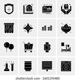 16 Universal Business Icons Vector. Creative Icon Illustration to use in web and Mobile Related project.