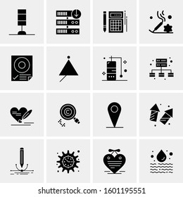 16 Universal Business Icons Vector. Creative Icon Illustration to use in web and Mobile Related project.