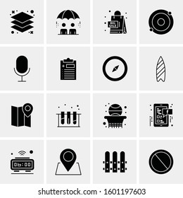 16 Universal Business Icons Vector. Creative Icon Illustration to use in web and Mobile Related project.